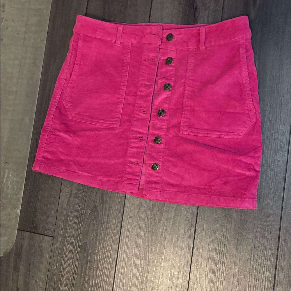 Wild Fable Corduroy Button Front Mini Skirt